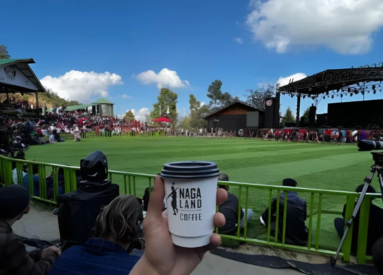 A cup of Nagaland coffee held at the Hornbill Festival arena